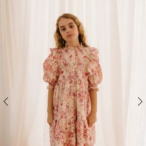 Floral Pink Kids Dress